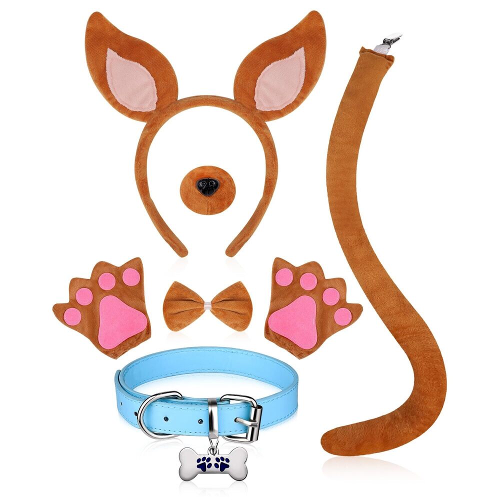 3693 6 Pcs Halloween Costume Accessoriess Dog Ears Headband